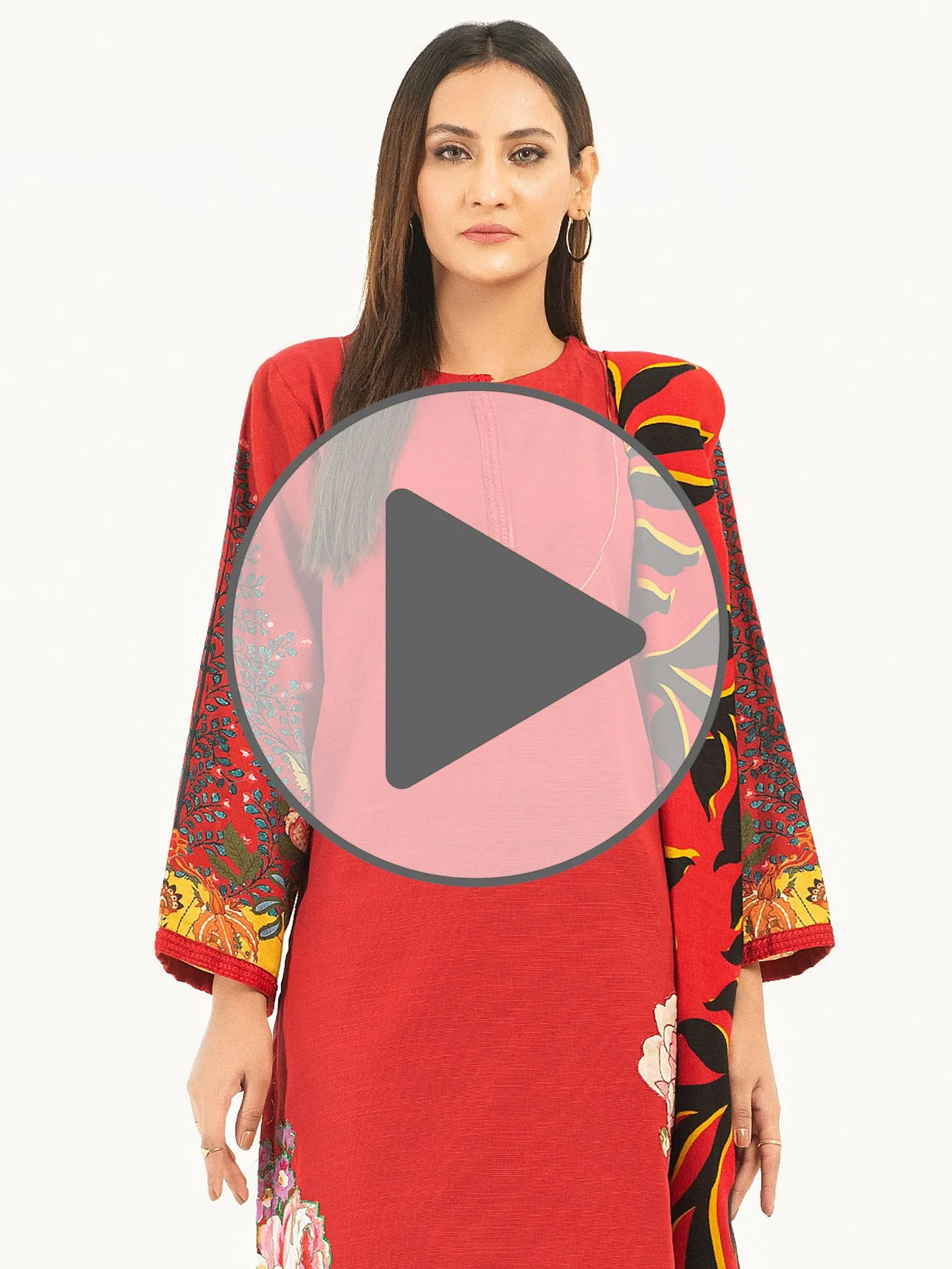 2 Piece Khaddar Suit-Embroidered (Pret)