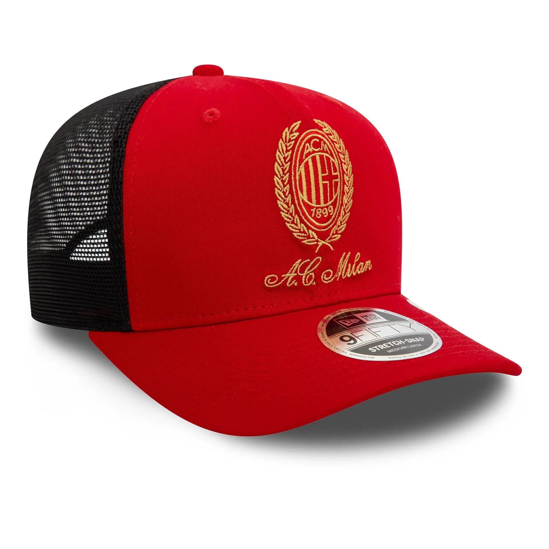 AC Milan Heritage Gold Red 9FIFTY Stretch Snap Cap