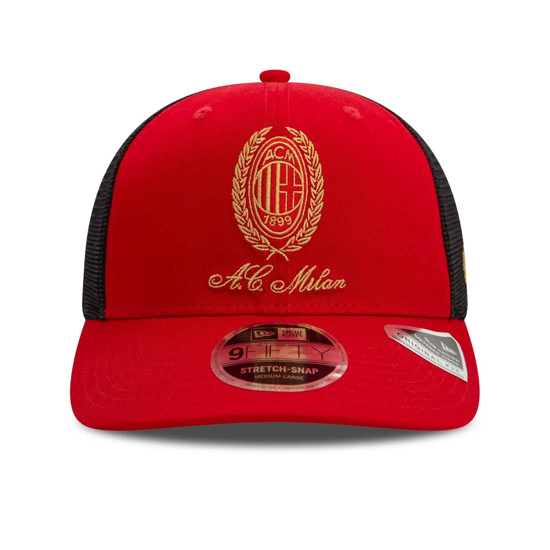 AC Milan Heritage Gold Red 9FIFTY Stretch Snap Cap