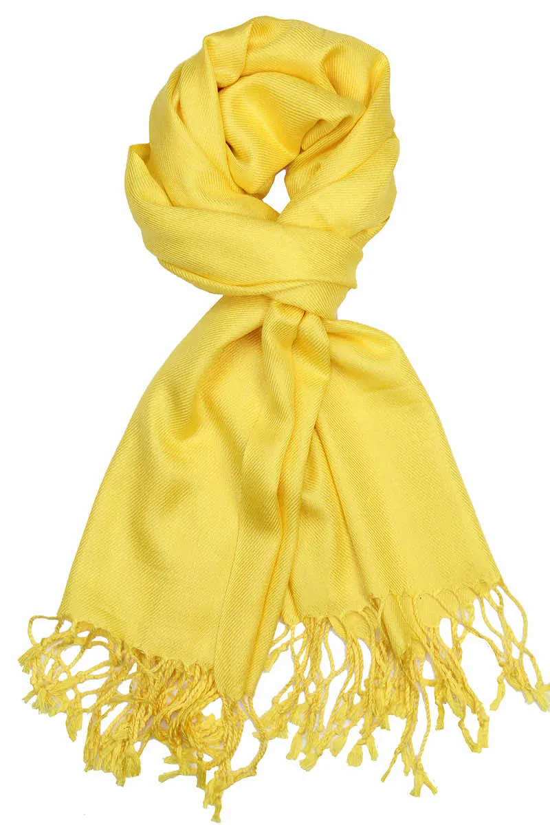 Achillea Yellow Pashmina Scarf