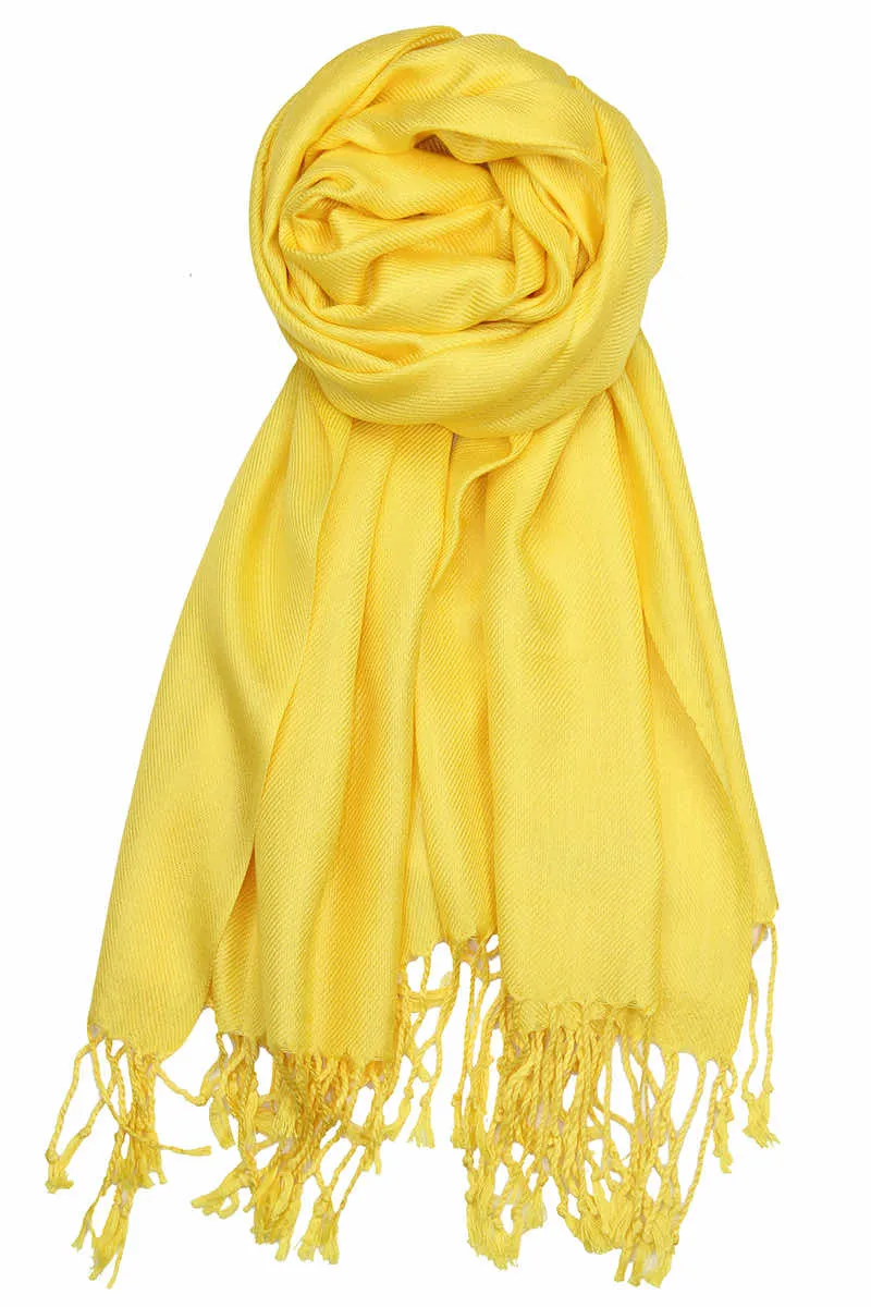Achillea Yellow Pashmina Scarf