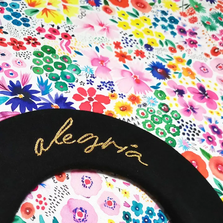 Alegría –Embroidered Beret in Large