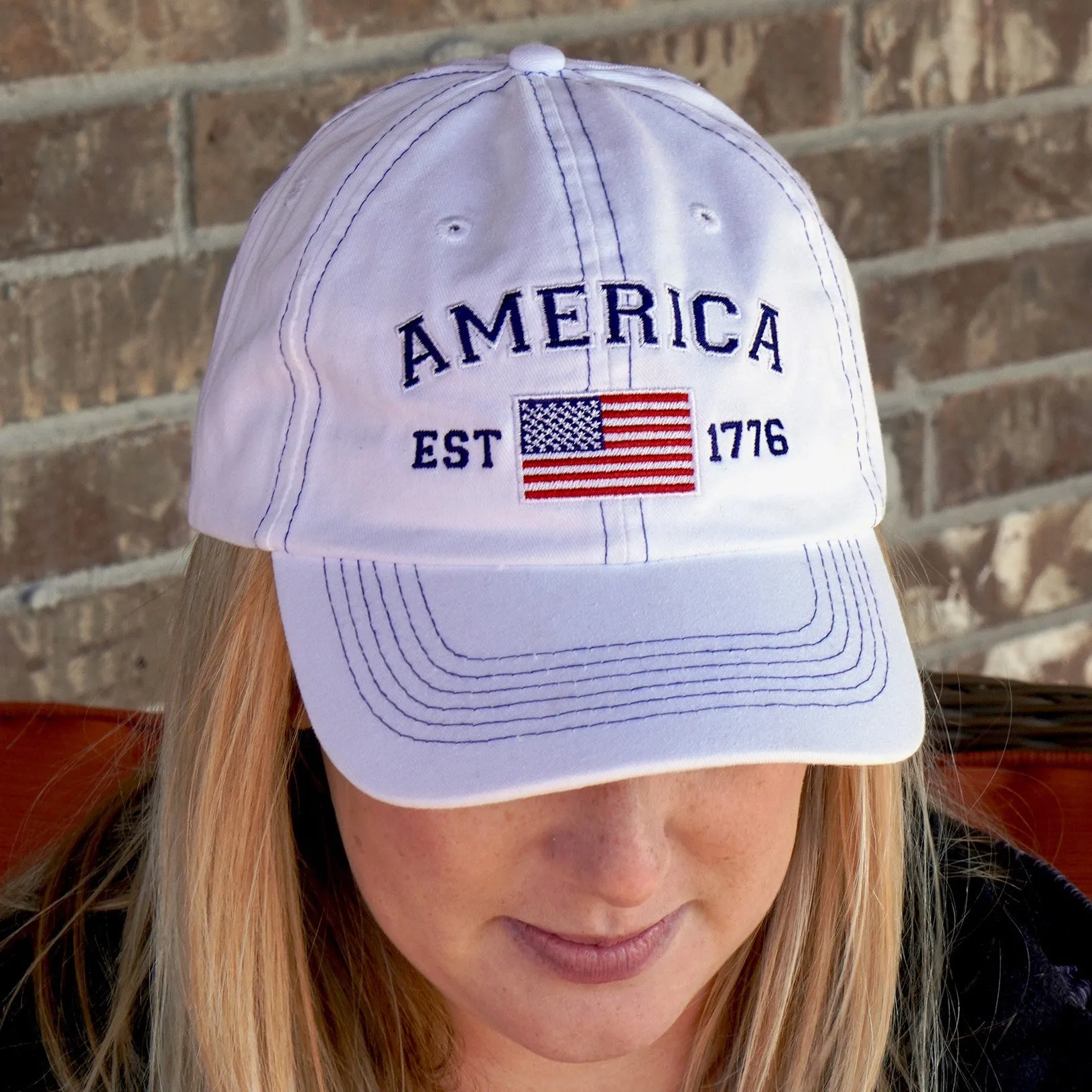 America Est 1776 Baseball Cap - 6 Colors Available