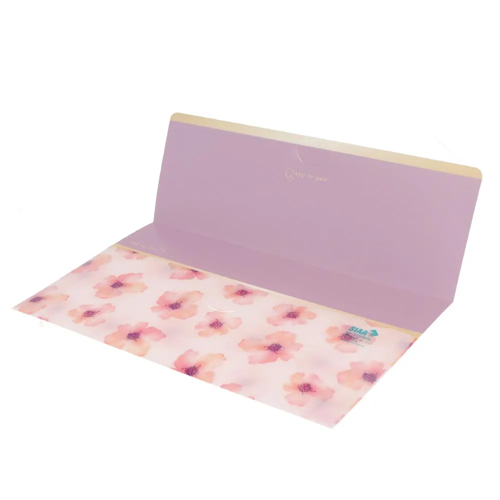 Antibacterial Wide Face Mask Case Pink Flower
