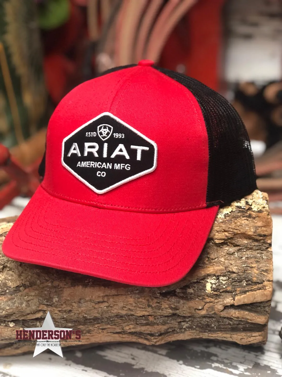 Ariat Ball Cap ~ Red & Black