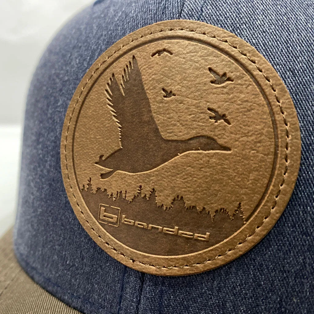 Banded Leather Duck Patch Cap