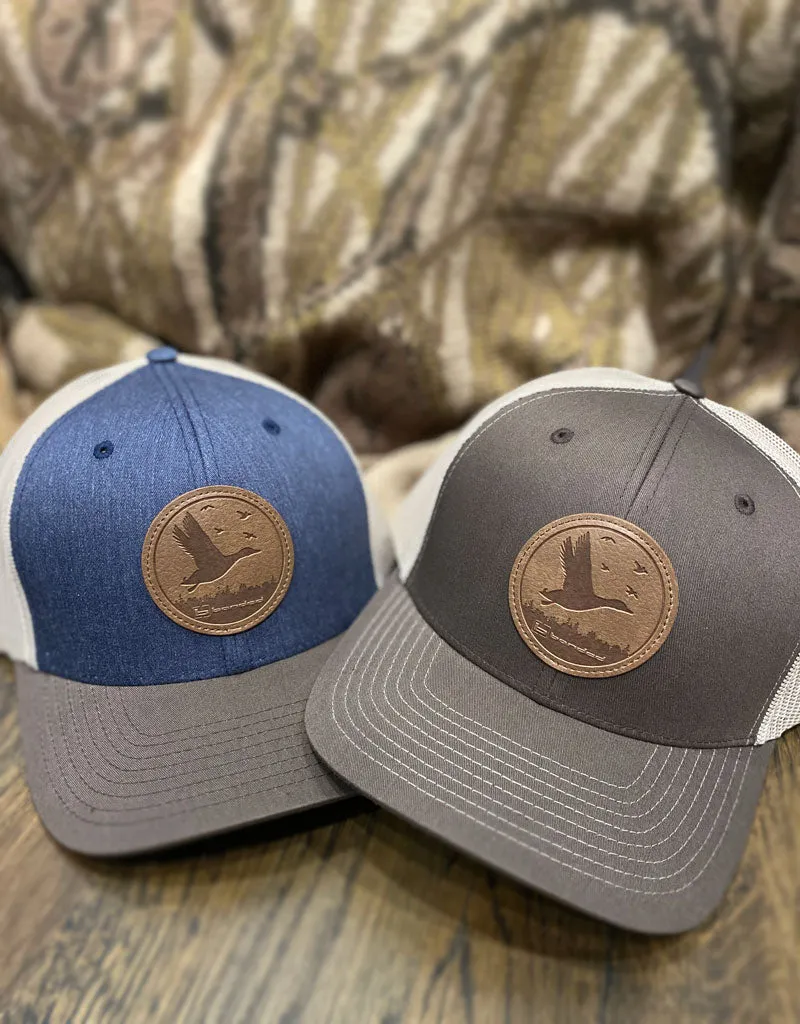 Banded Leather Duck Patch Cap