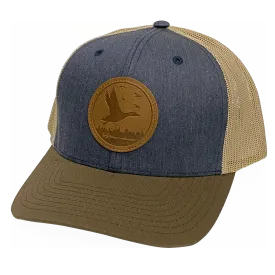 Banded Leather Duck Patch Cap