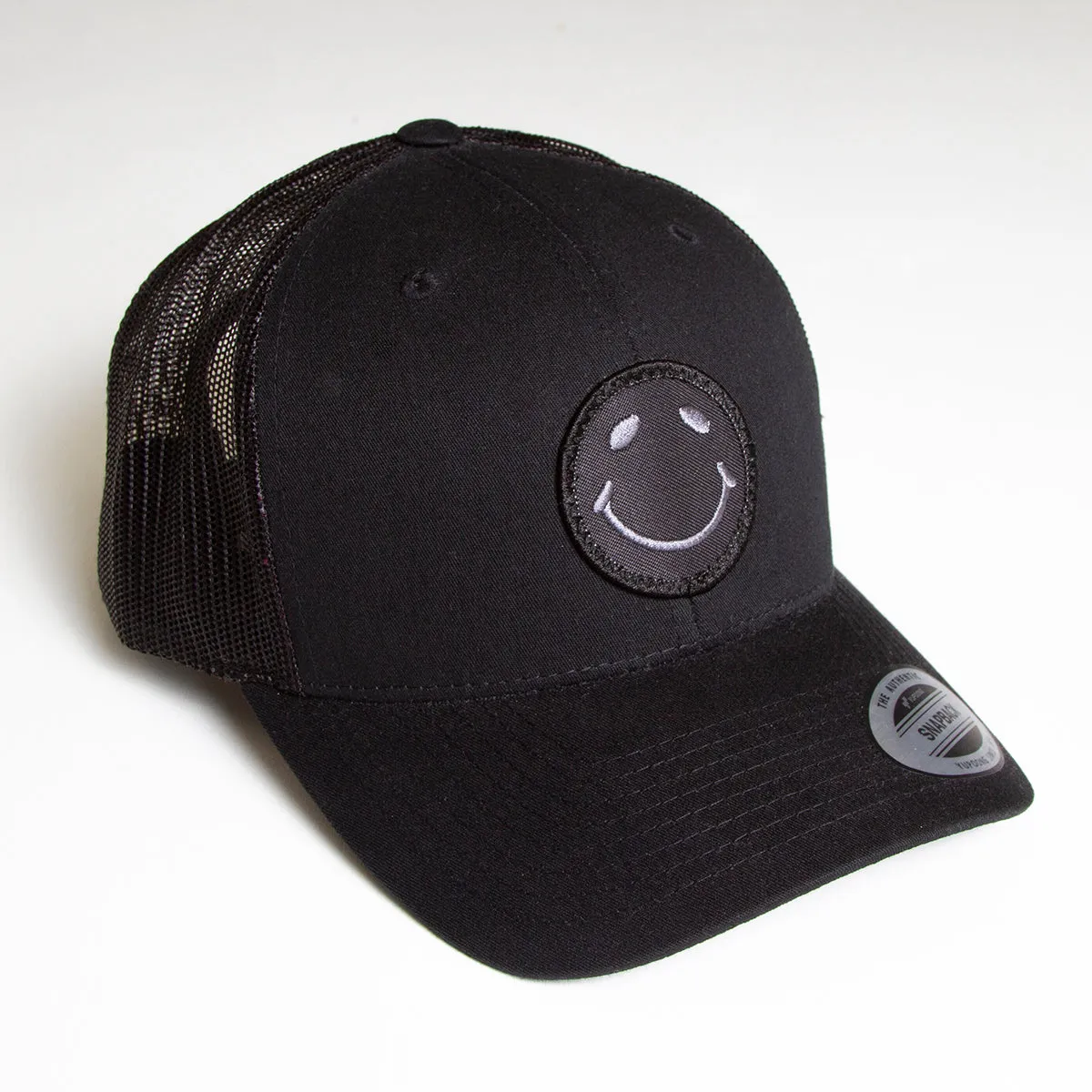 BB Smiley - Trucker Cap - Black