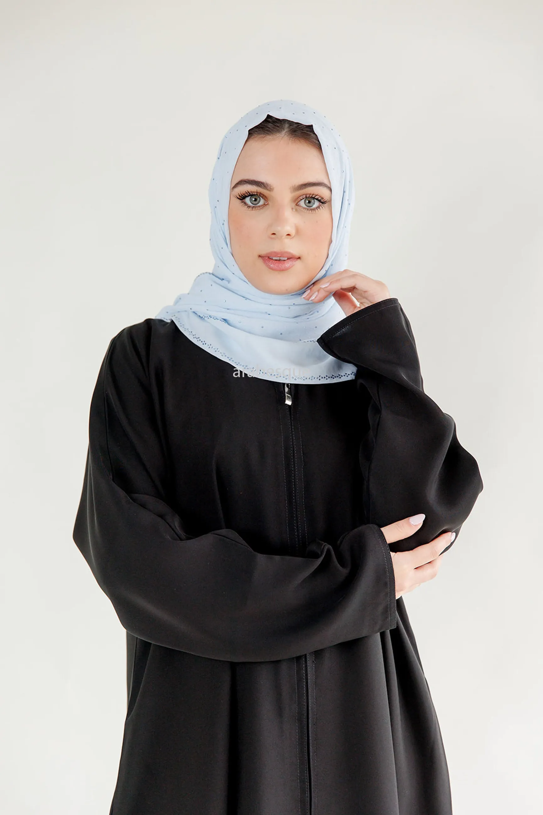 Black Internet Cloth Abaya (No Pocket, With Pocket, Zip)