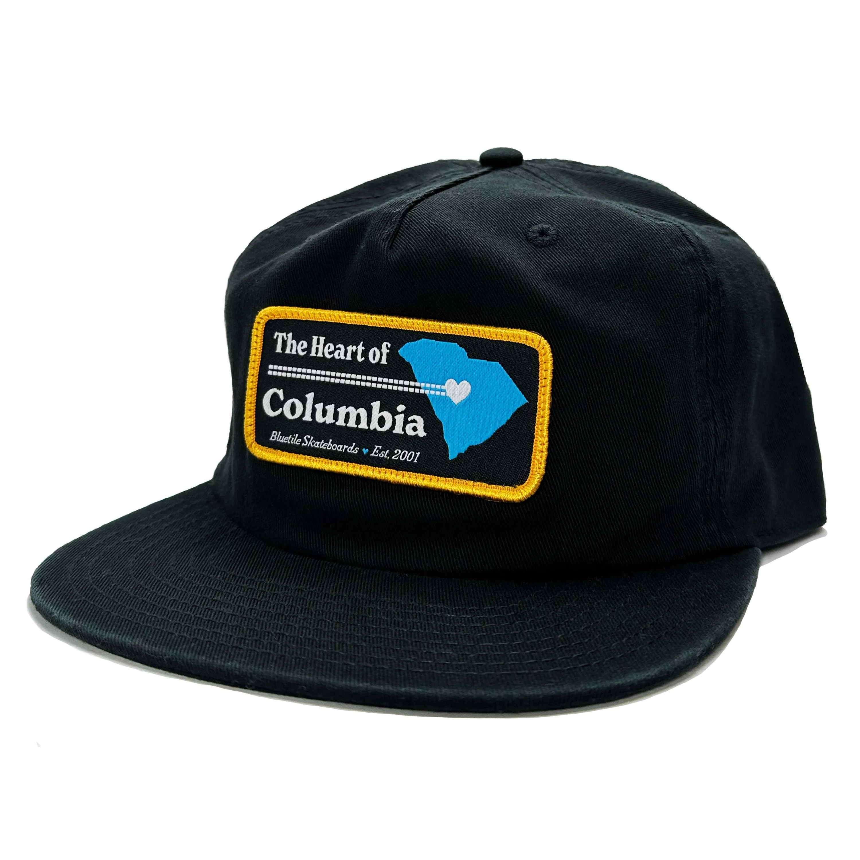 BLUETILE HEART OF COLUMBIA PATCH HAT BLACK