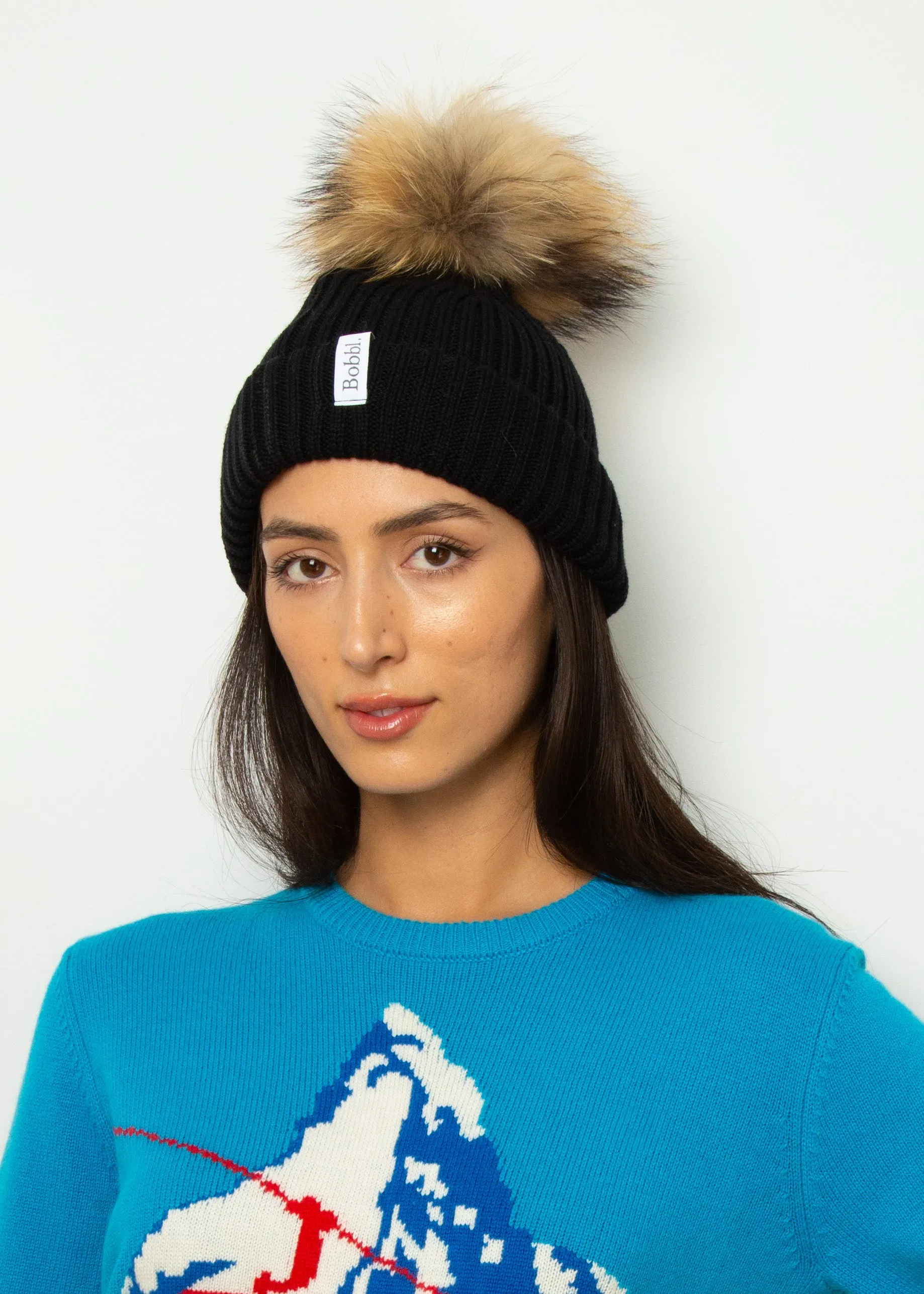BOBBL Pom Hat in Black