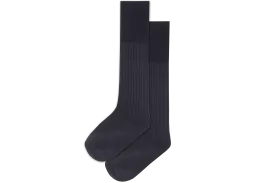 Boys 3/4 Plain Long Socks - Navy