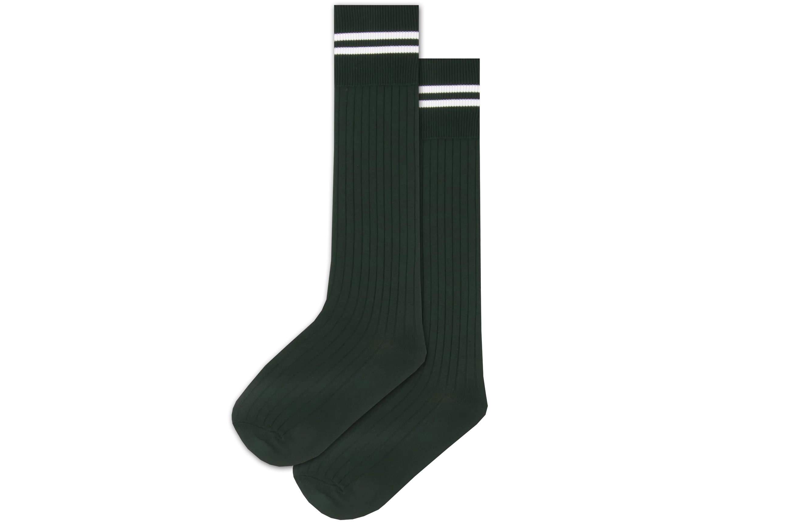Boys 3/4 Striped Long Socks - Phaps Bottle/White