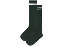 Boys 3/4 Striped Long Socks - Phaps Bottle/White