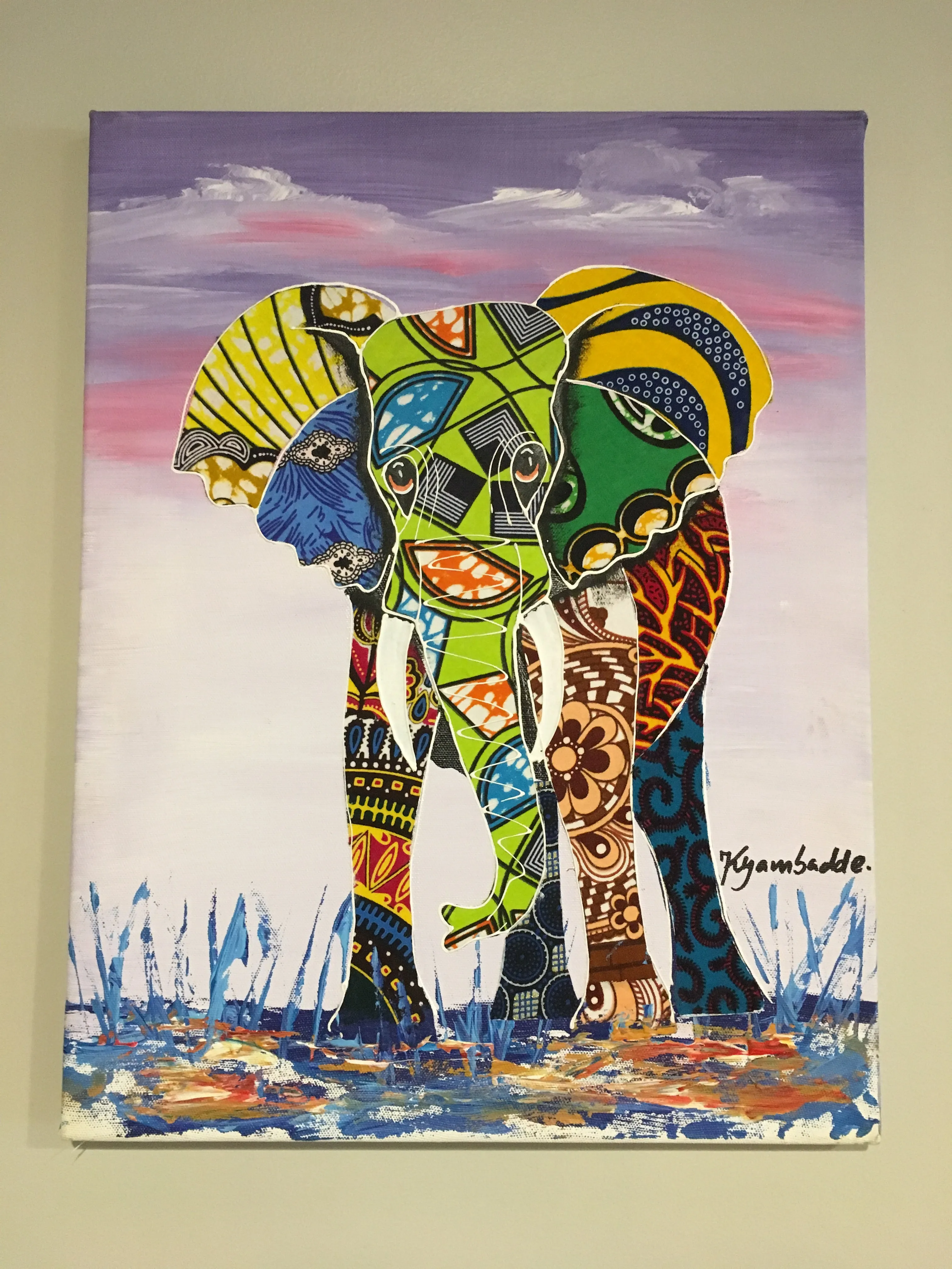 Bright Kitenge Elephant, Small
