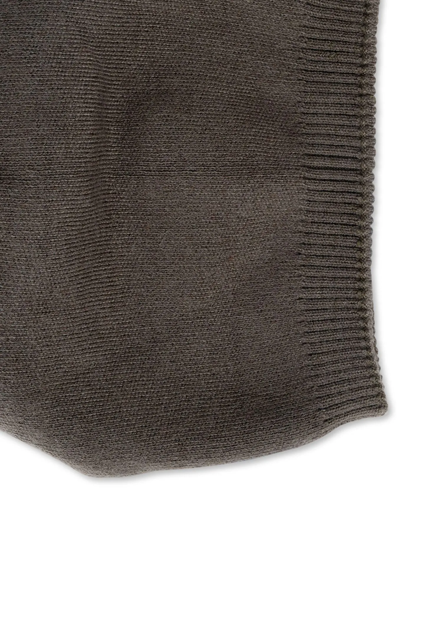 Brooklyn Beanie Army/Beige Faux Fur Pom