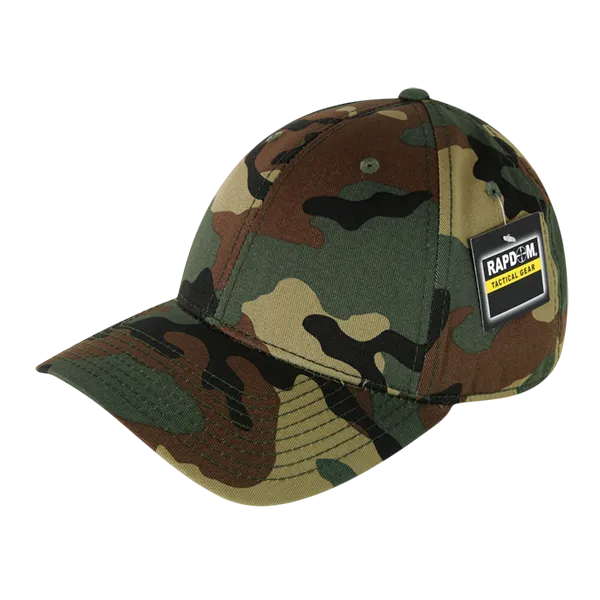 Camo Tactical Baseball Cap, Camouflage Structured Hat - RapDom T66