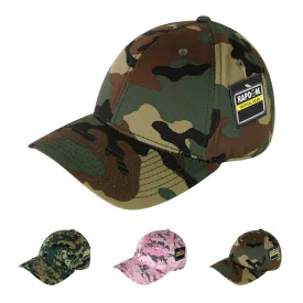 Camo Tactical Baseball Cap, Camouflage Structured Hat - RapDom T66