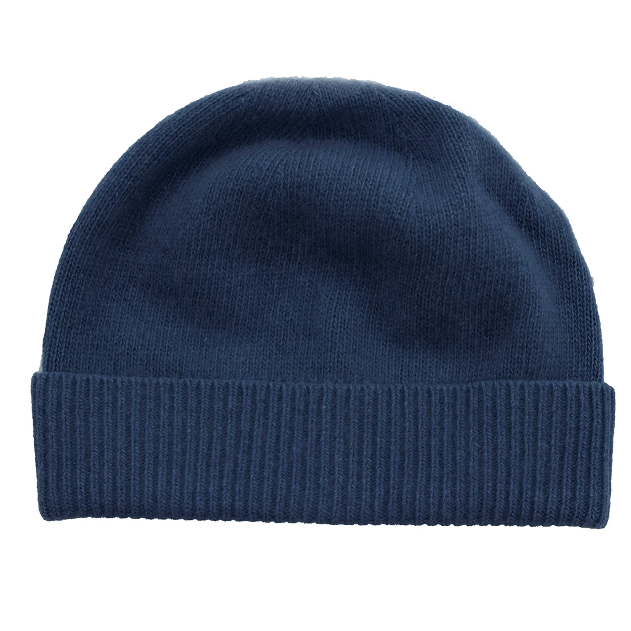 CASHMERE BEANIE WITH FOLDED CUFF