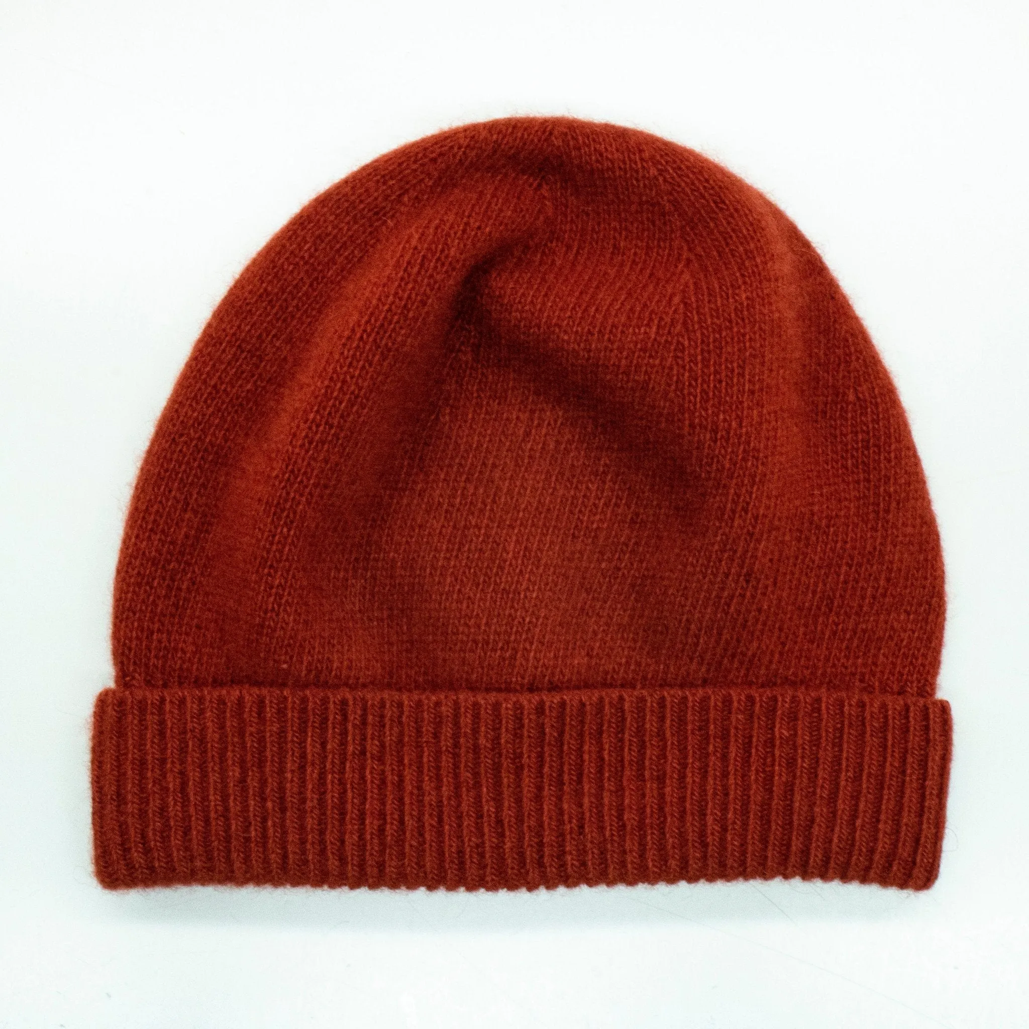 CASHMERE BEANIE WITH FOLDED CUFF