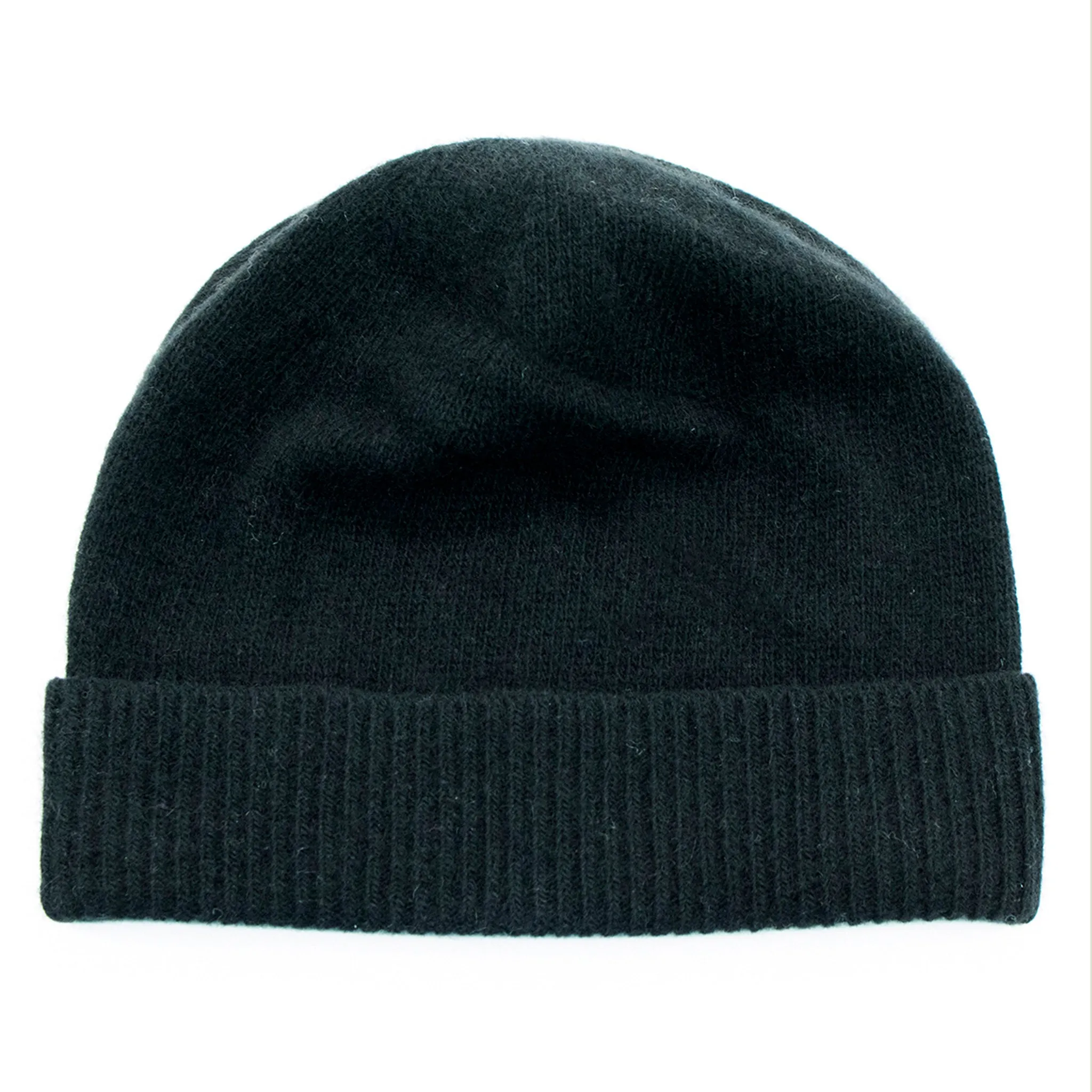CASHMERE BEANIE WITH FOLDED CUFF