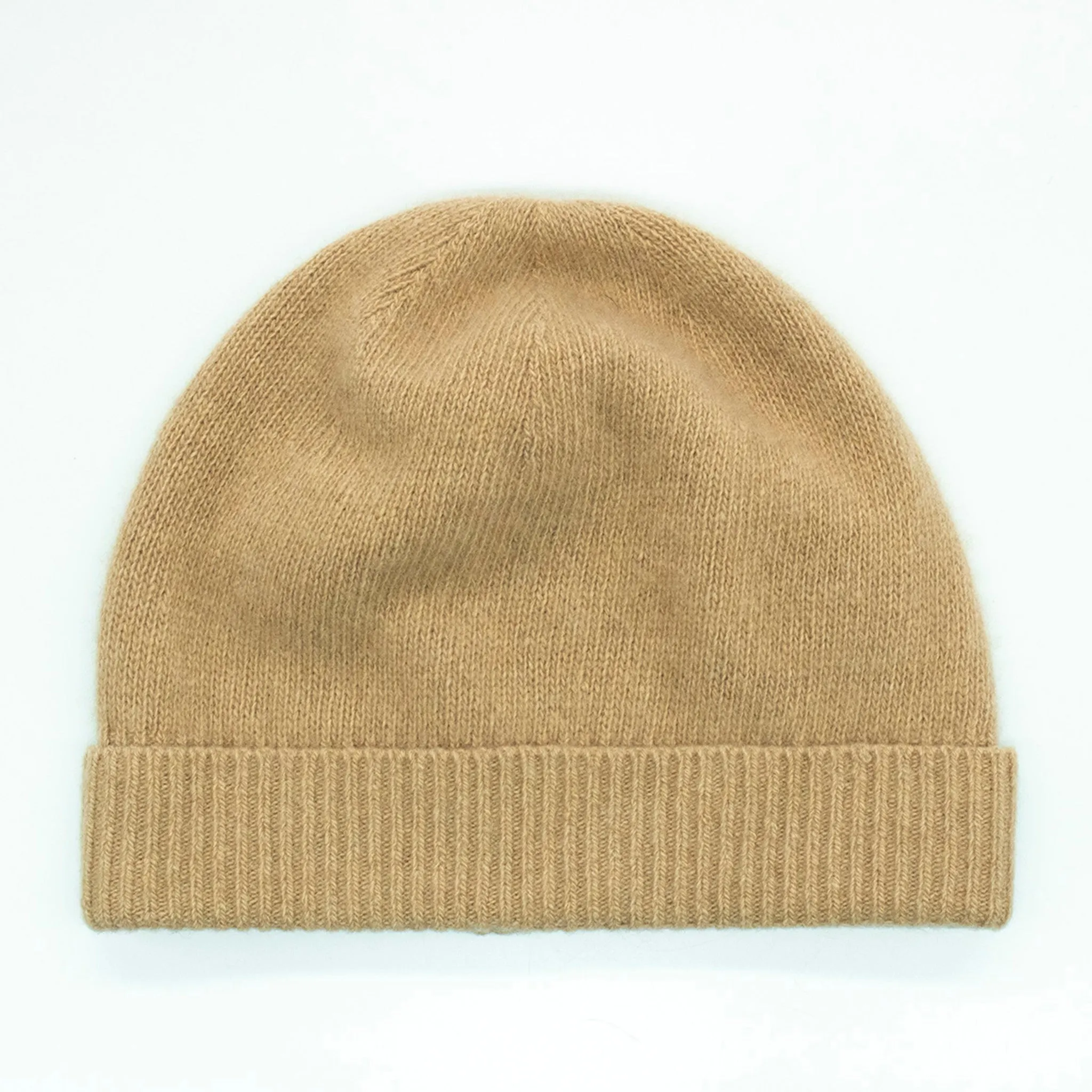 CASHMERE BEANIE WITH FOLDED CUFF