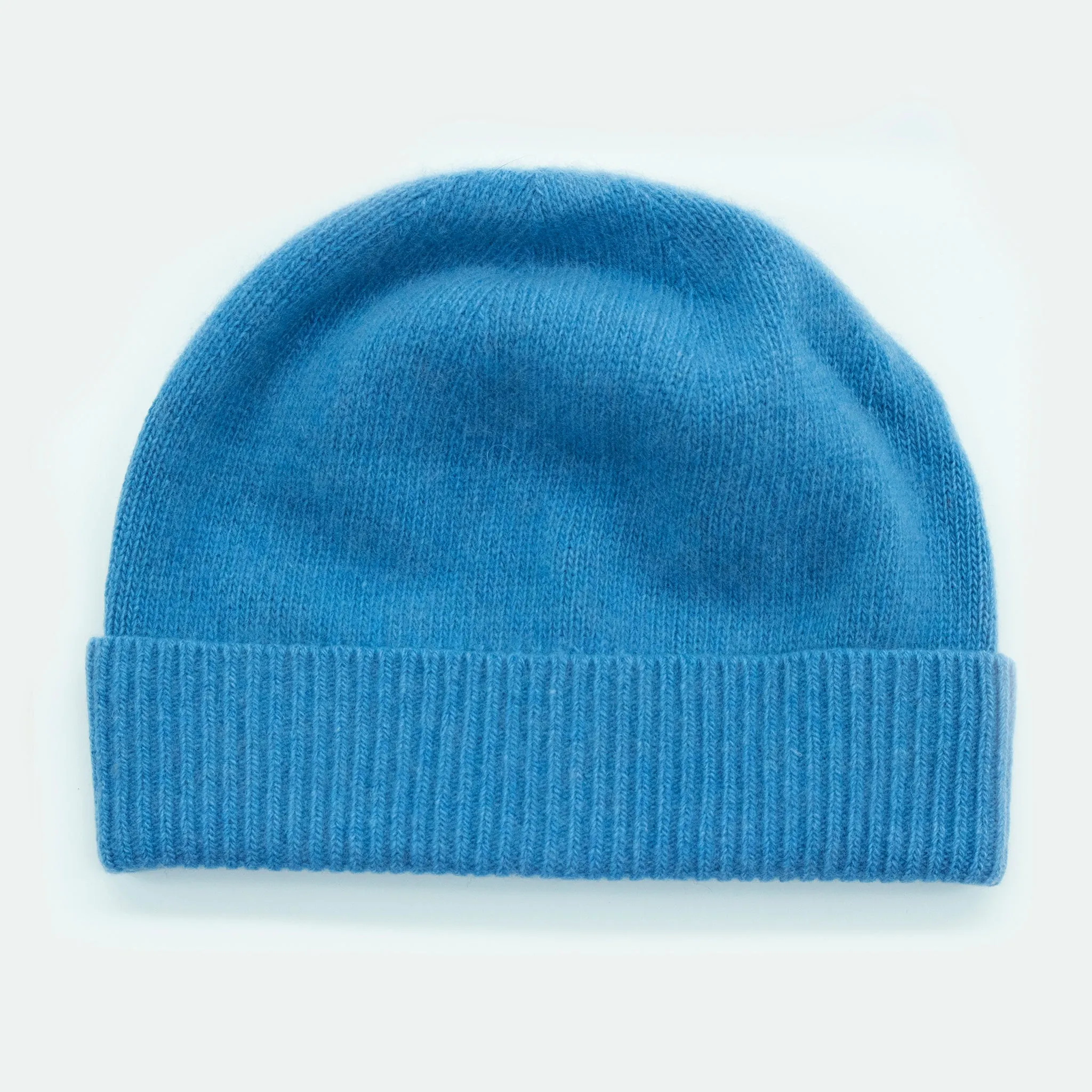 CASHMERE BEANIE WITH FOLDED CUFF