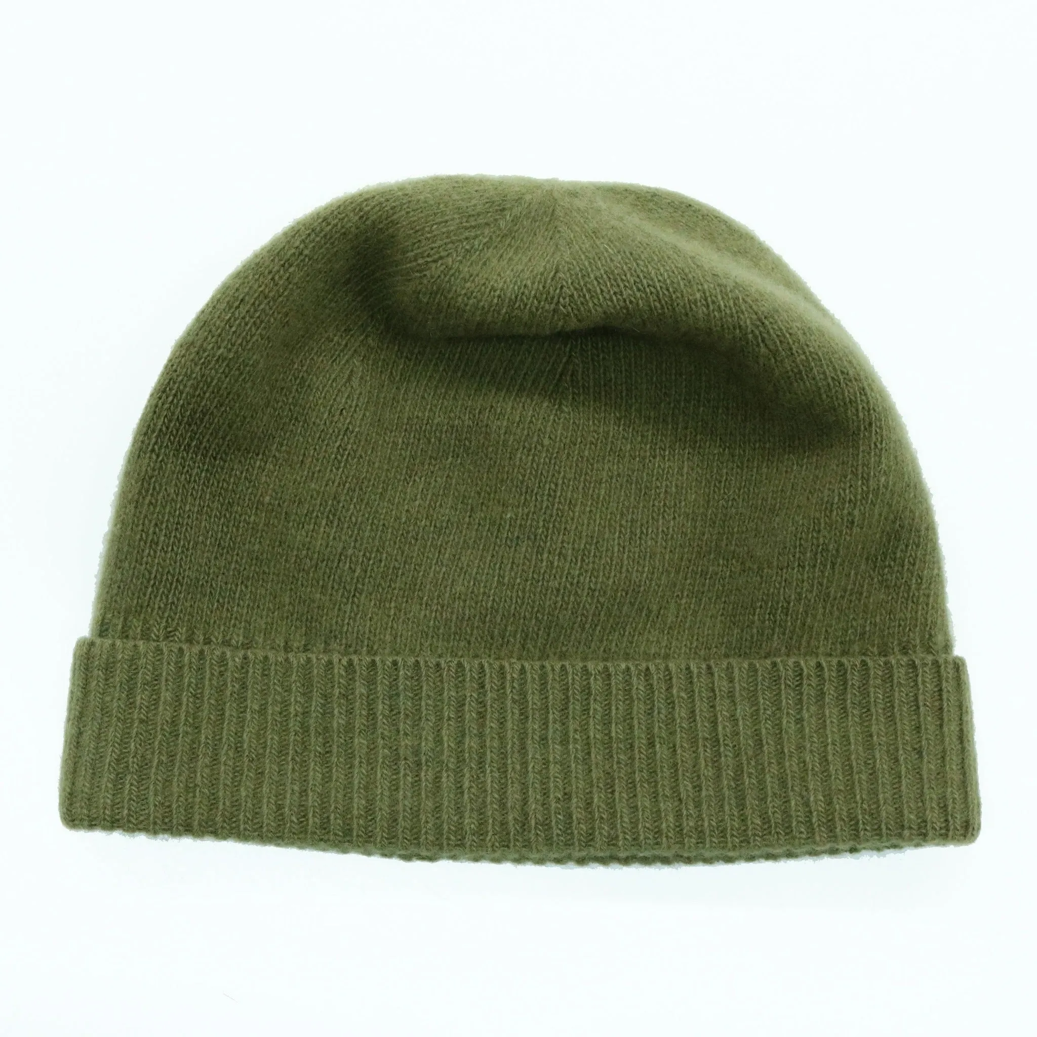 CASHMERE BEANIE WITH FOLDED CUFF