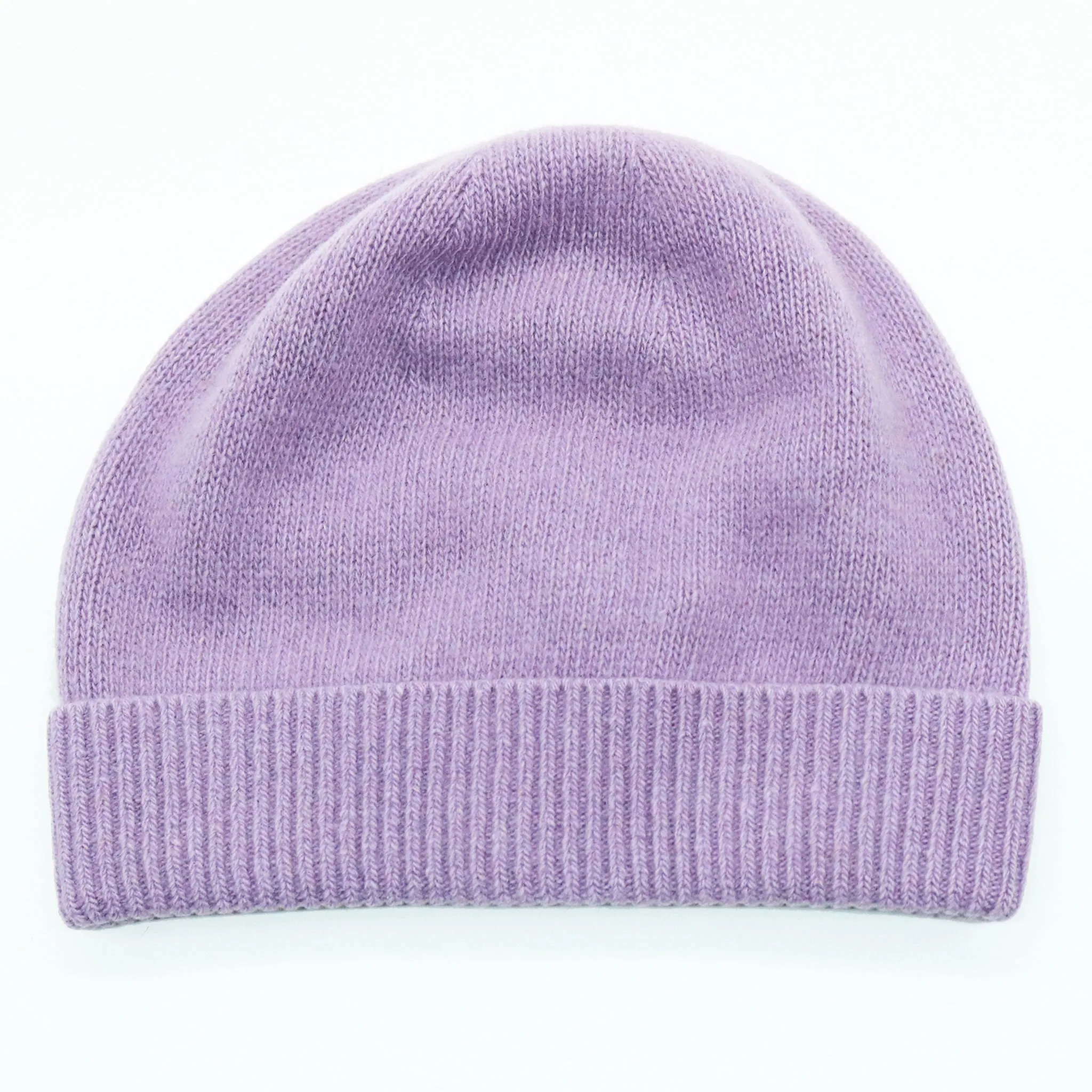 CASHMERE BEANIE WITH FOLDED CUFF