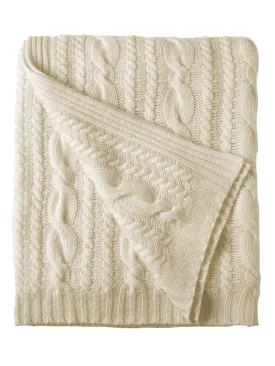 Cashmere Cable Throw