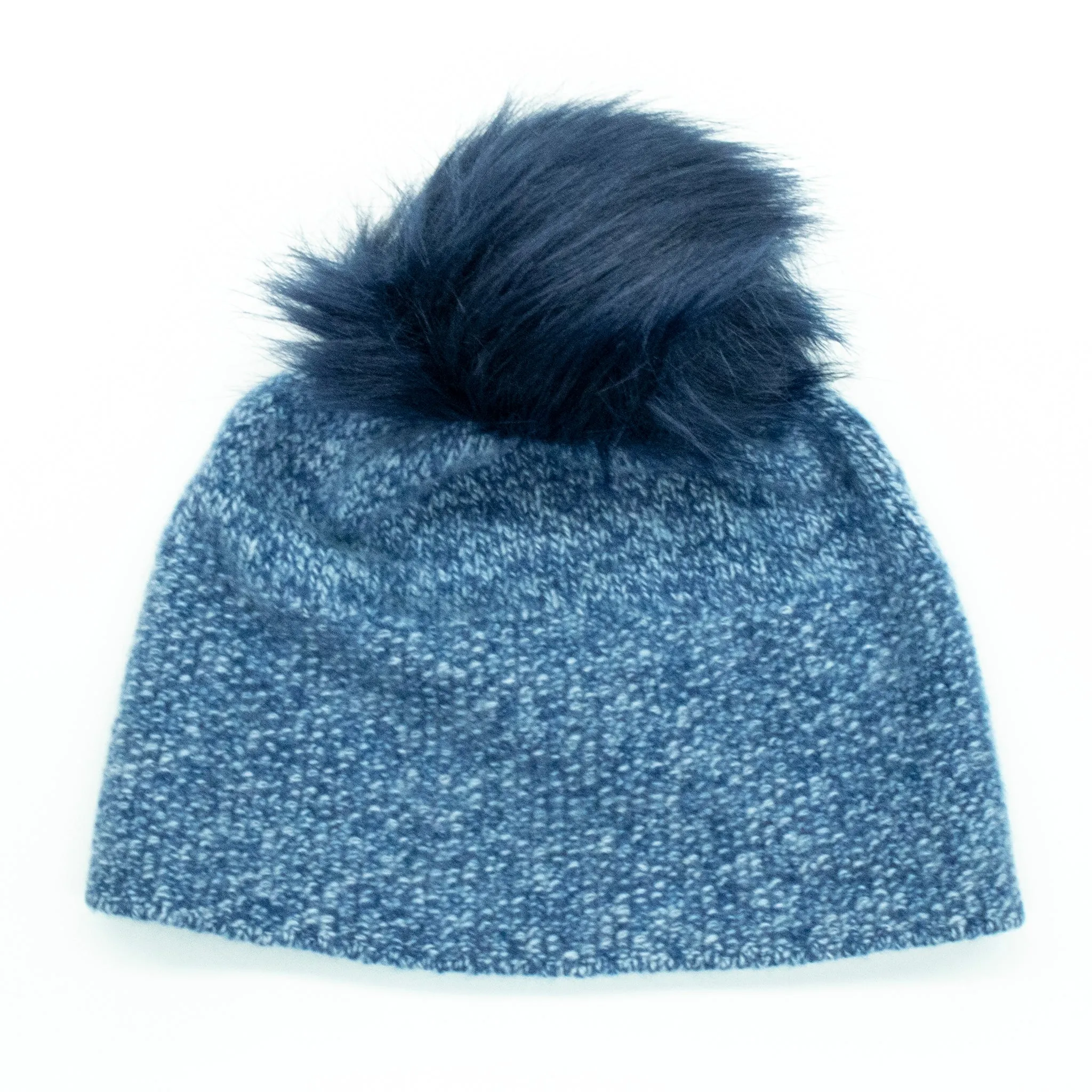 CASHMERE TWEED HAT WITH POM POM
