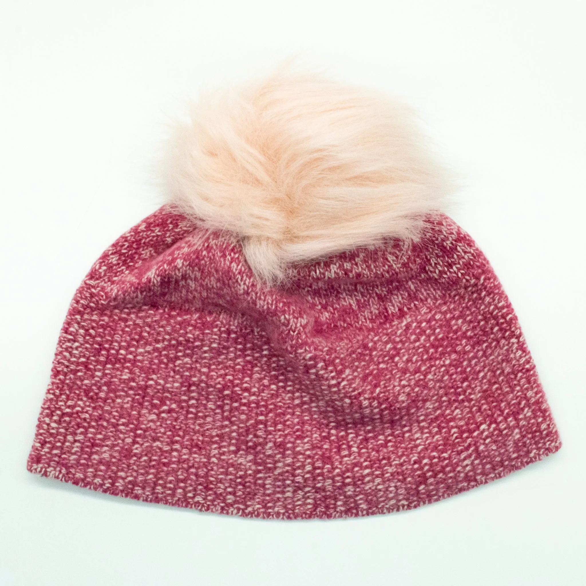 CASHMERE TWEED HAT WITH POM POM