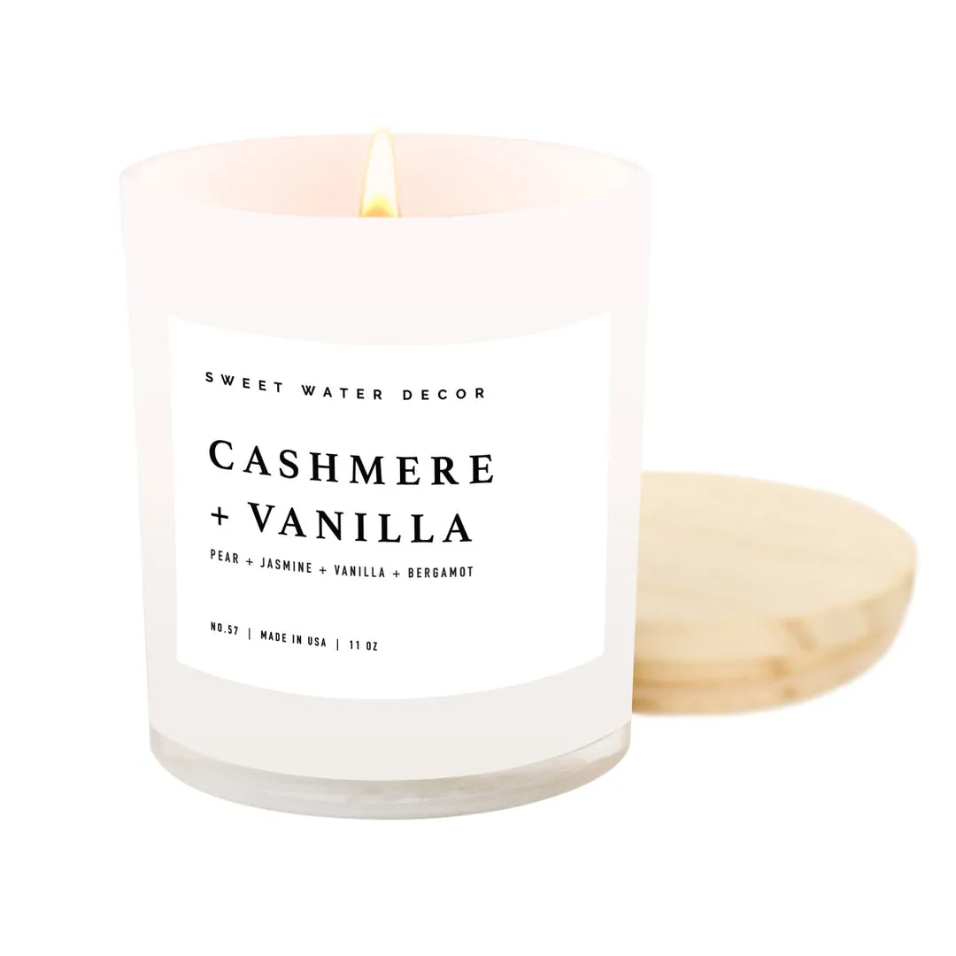 Cashmere   Vanilla 11oz Soy Candle