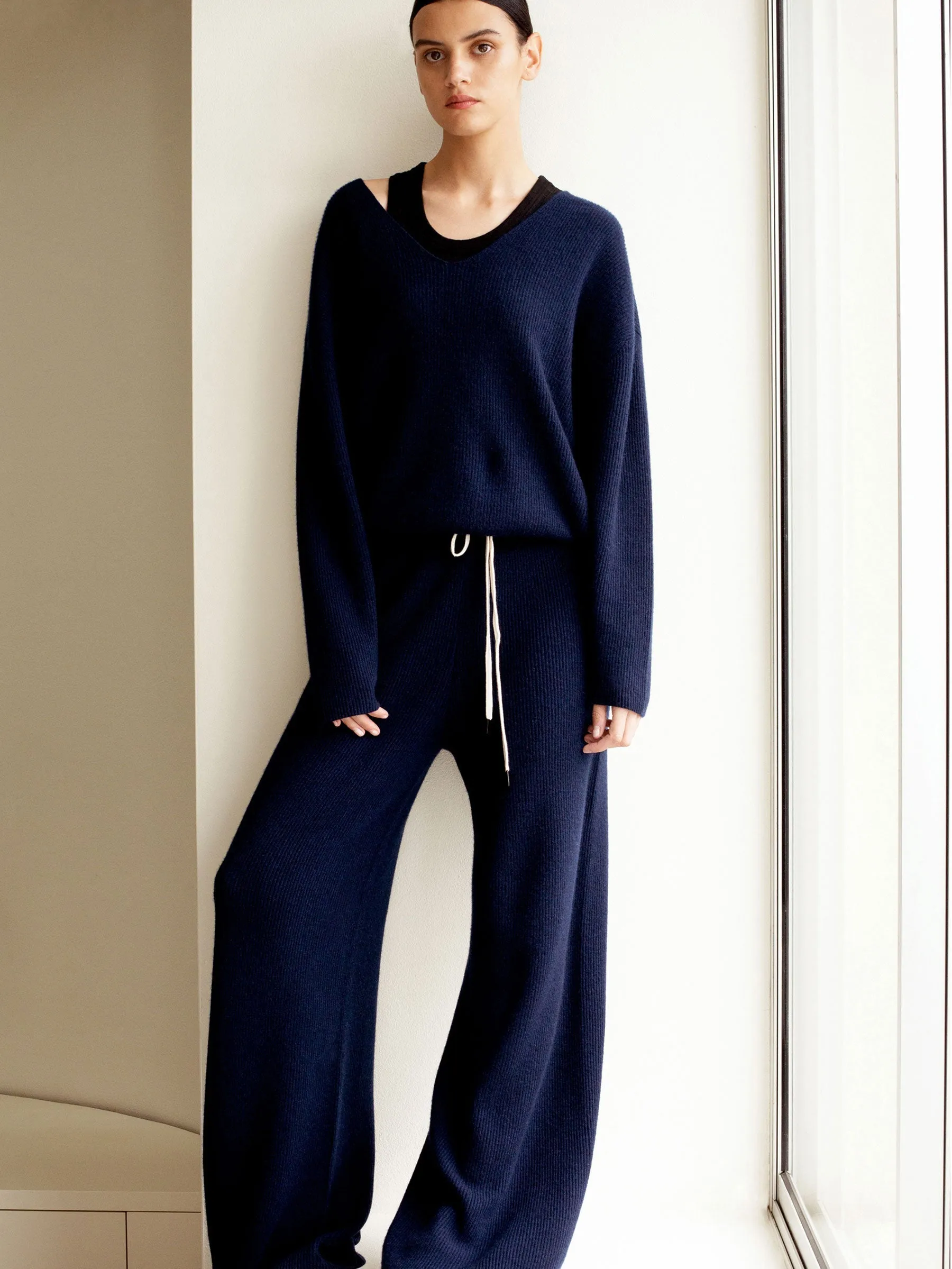 cashmere weekend track pant
