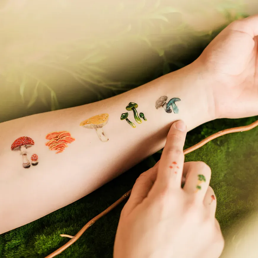 Colorful Mushrooms Sheet