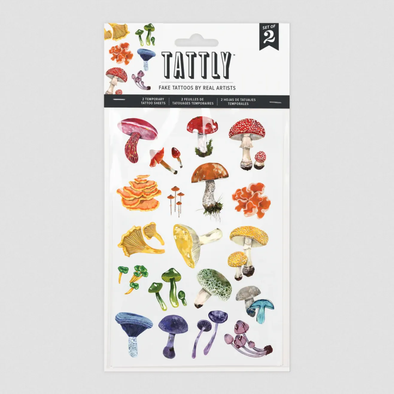 Colorful Mushrooms Sheet