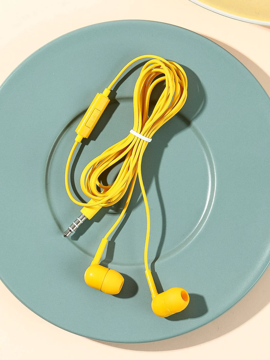 Colorful Music Earphones Model No.:HF236 Yellow
