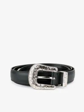 Country Leather Belt in Black