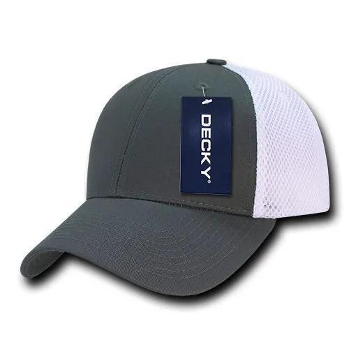 Decky 204 - Low Crown Mesh Baseball Cap, Trucker Hat