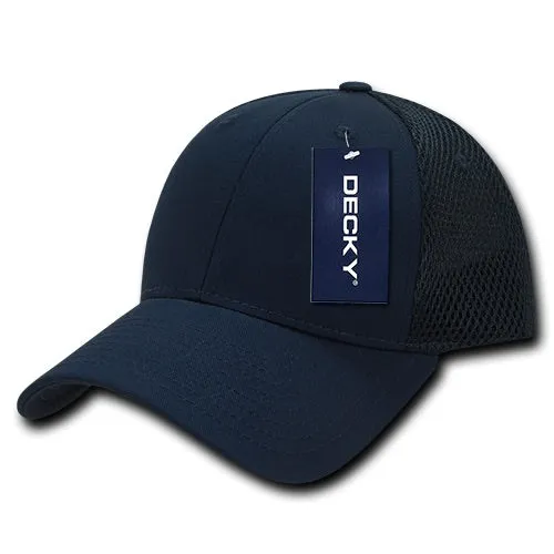 Decky 204 - Low Crown Mesh Baseball Cap, Trucker Hat