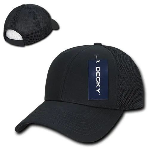 Decky 204 - Low Crown Mesh Baseball Cap, Trucker Hat