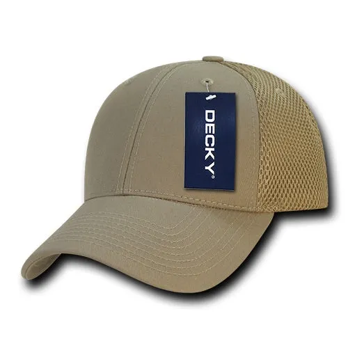 Decky 204 - Low Crown Mesh Baseball Cap, Trucker Hat