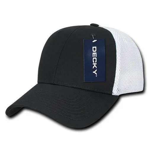 Decky 204 - Low Crown Mesh Baseball Cap, Trucker Hat