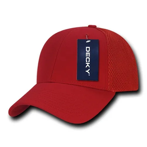 Decky 204 - Low Crown Mesh Baseball Cap, Trucker Hat
