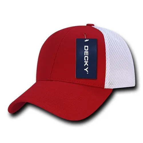 Decky 204 - Low Crown Mesh Baseball Cap, Trucker Hat