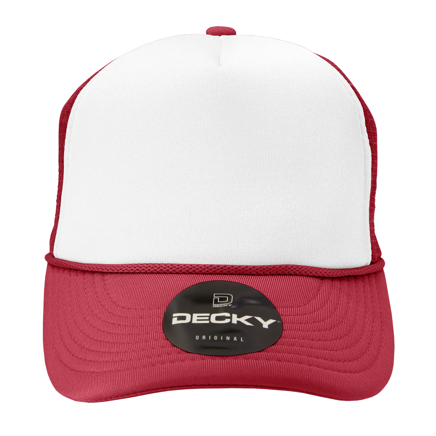 Decky 210 Blank Foam Trucker Hat, Two Tone Mesh Back Cap