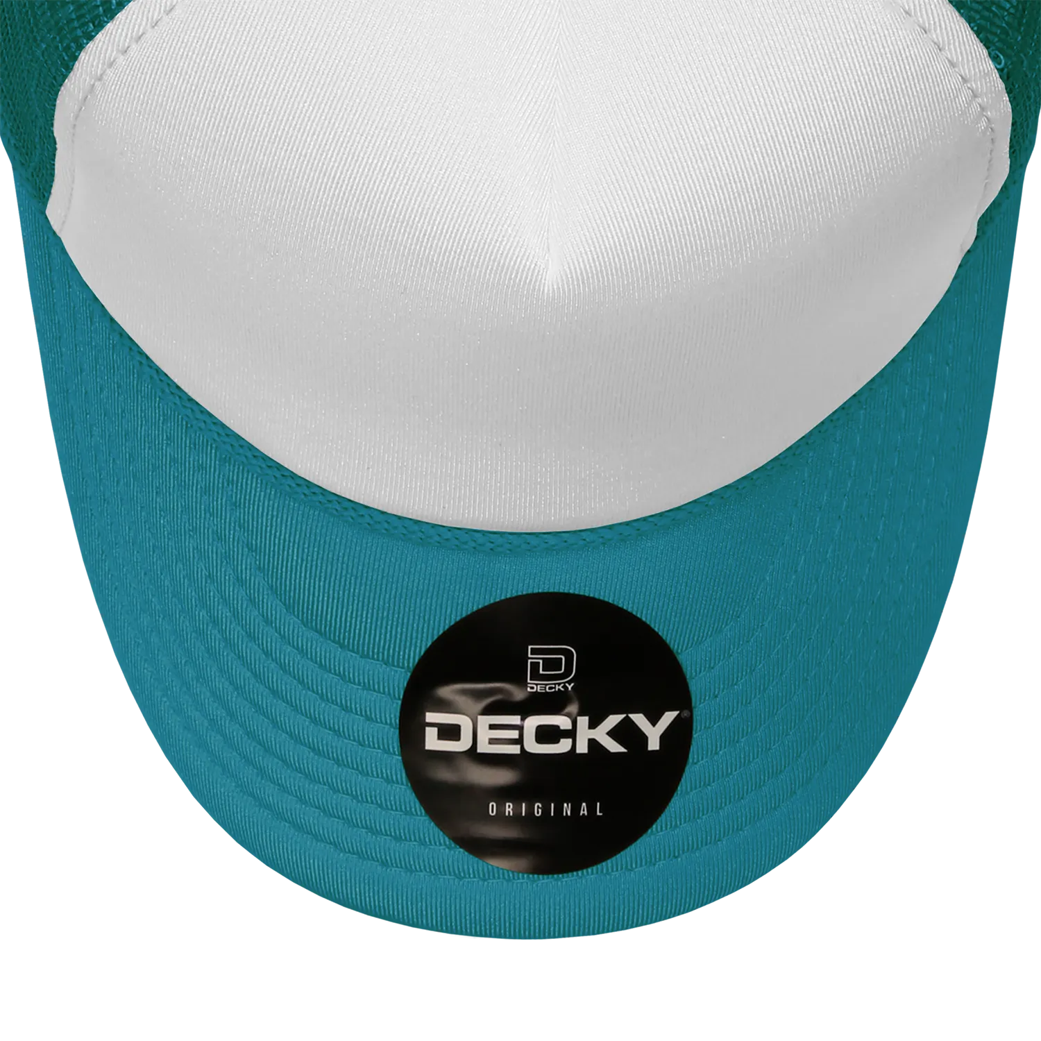 Decky 210 Blank Foam Trucker Hat, Two Tone Mesh Back Cap