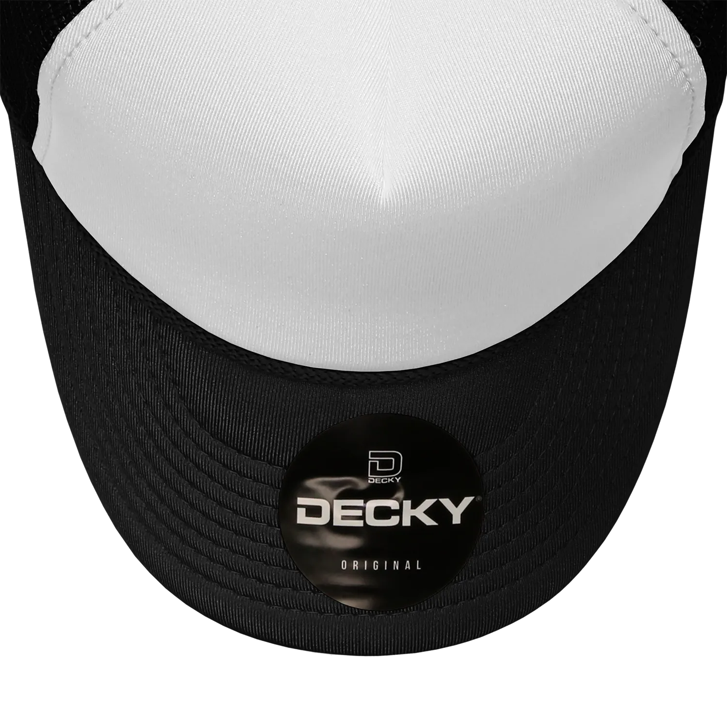 Decky 210 Blank Foam Trucker Hat, Two Tone Mesh Back Cap