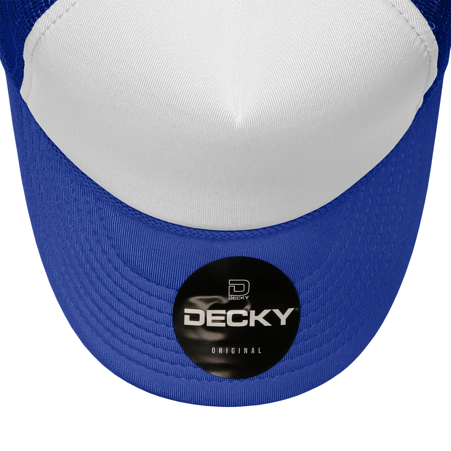Decky 210 Blank Foam Trucker Hat, Two Tone Mesh Back Cap